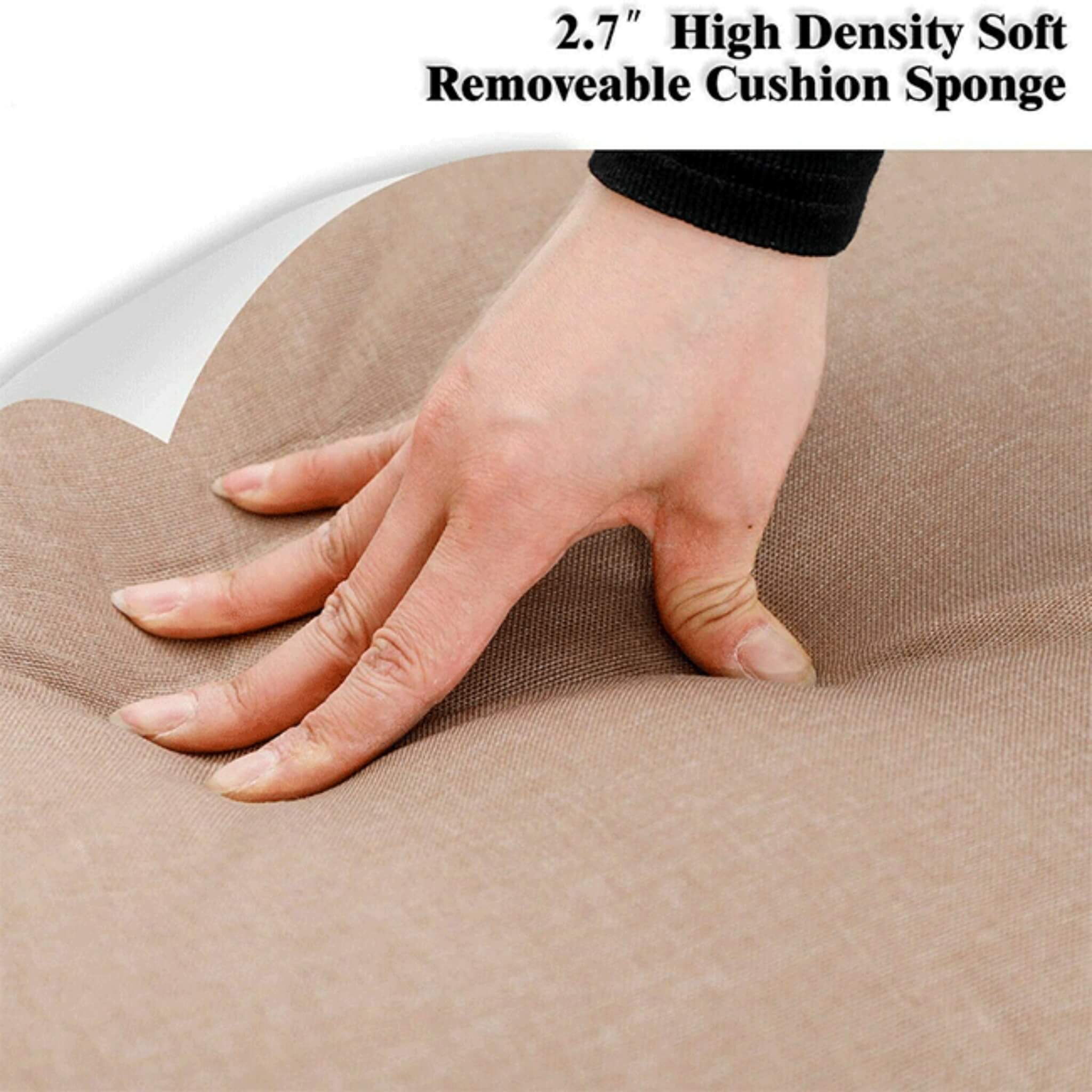 Sophia & William Outdoor Gas Fire Pit Table Set W/ Cushioned Swivel Dining Chairs, 5PCS (SAK63872)