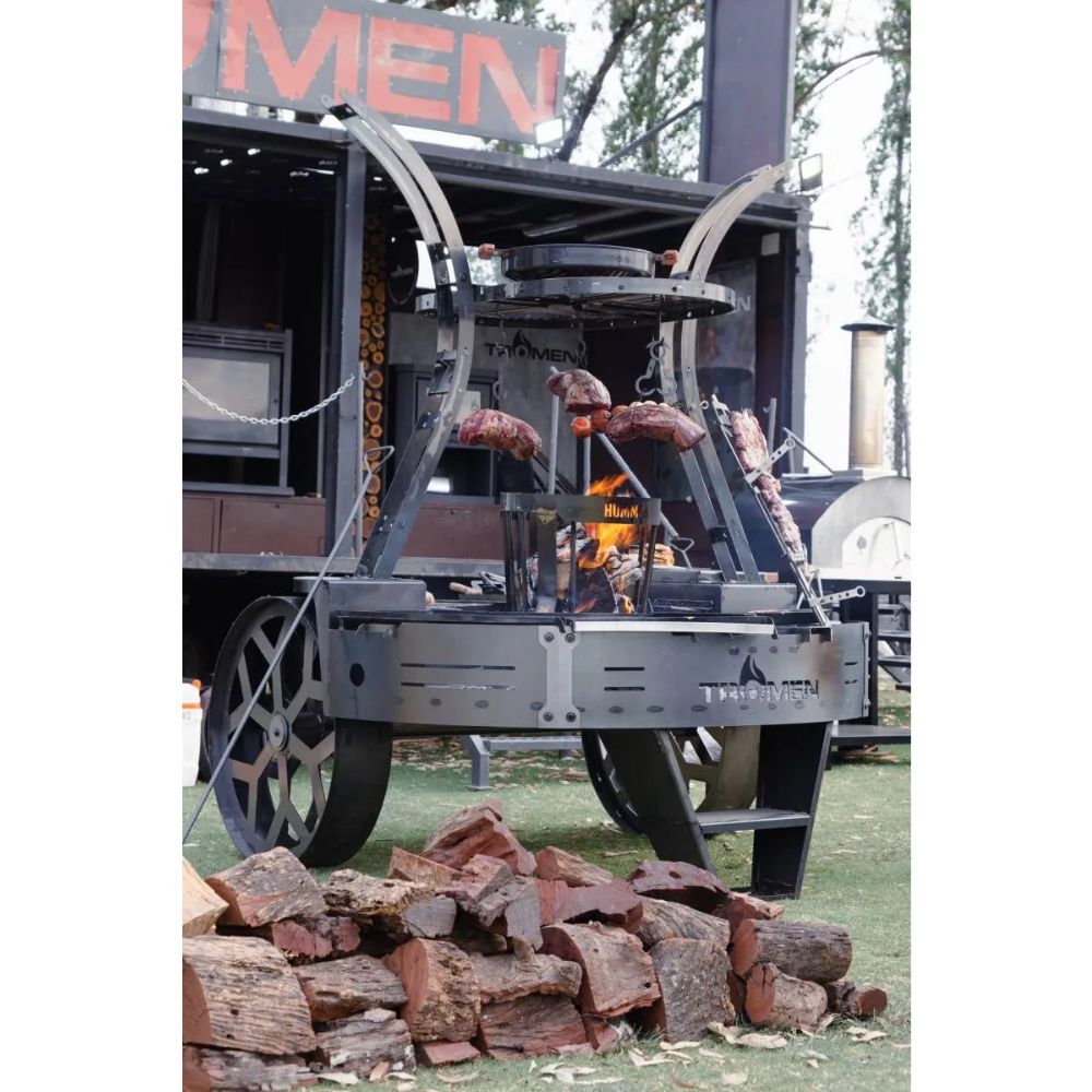 Tromen Hummer Firepit Open Fire Argentine Mega Grill with Oven