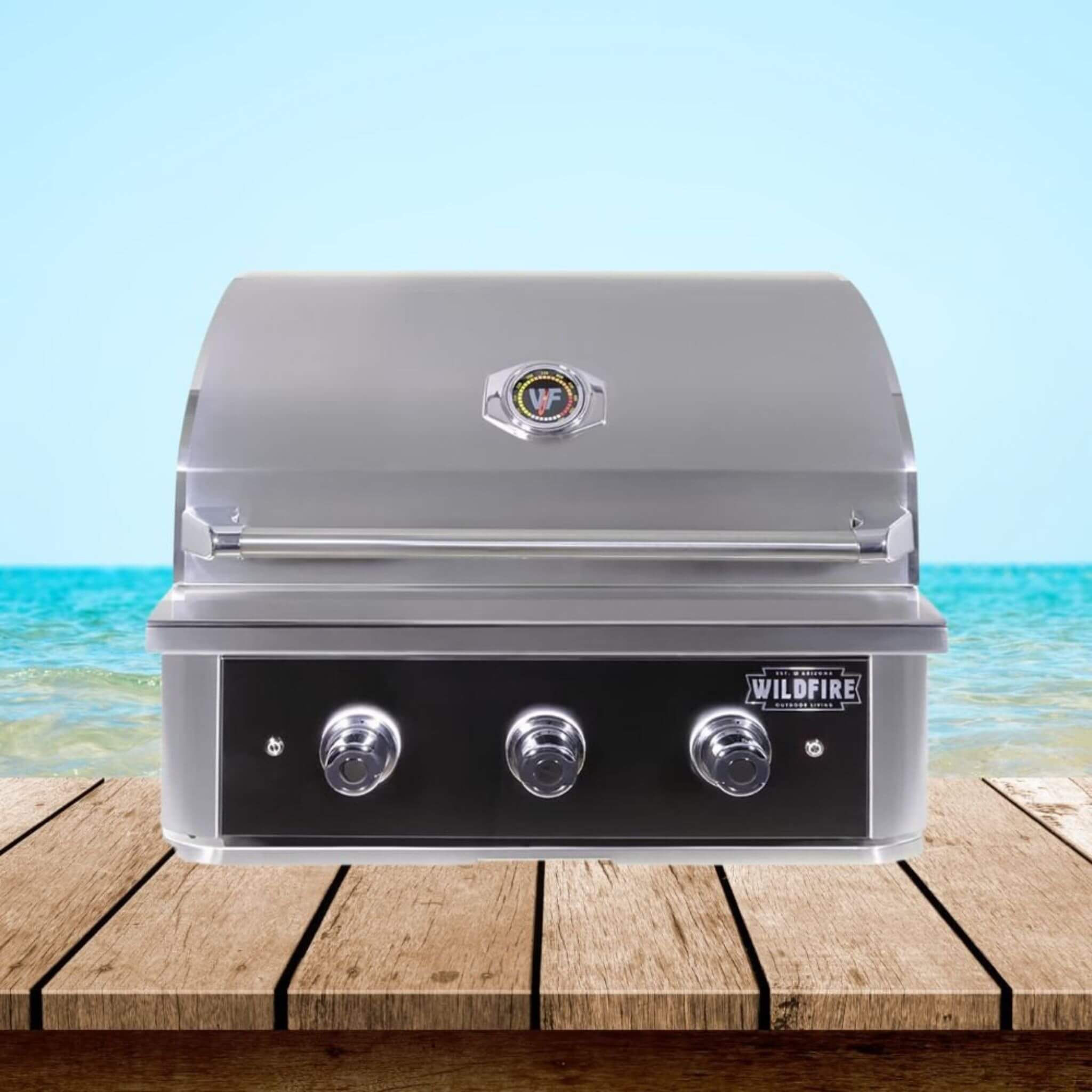Wildfire Outdoor Living Ranch Pro 30-Inch 304 Stainless Steel Grill [WFPRO30G-BSS/SS] (SAK25374)