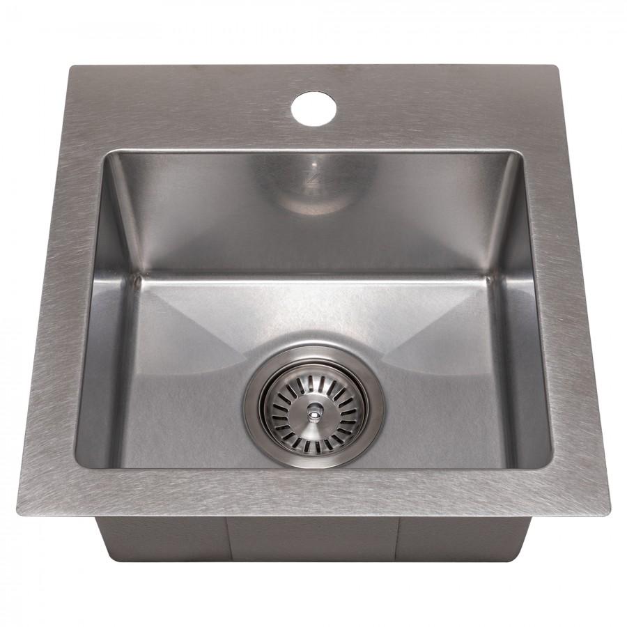 ZLINE 15" Topmount Single Bowl Bar Sink DuraSnow Stainless Steel, STS-15S