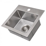 ZLINE 15" Topmount Single Bowl Bar Sink DuraSnow Stainless Steel, STS-15S