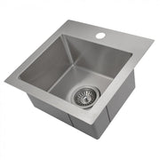 ZLINE 15" Topmount Single Bowl Bar Sink in Stainless Steel, STS-15