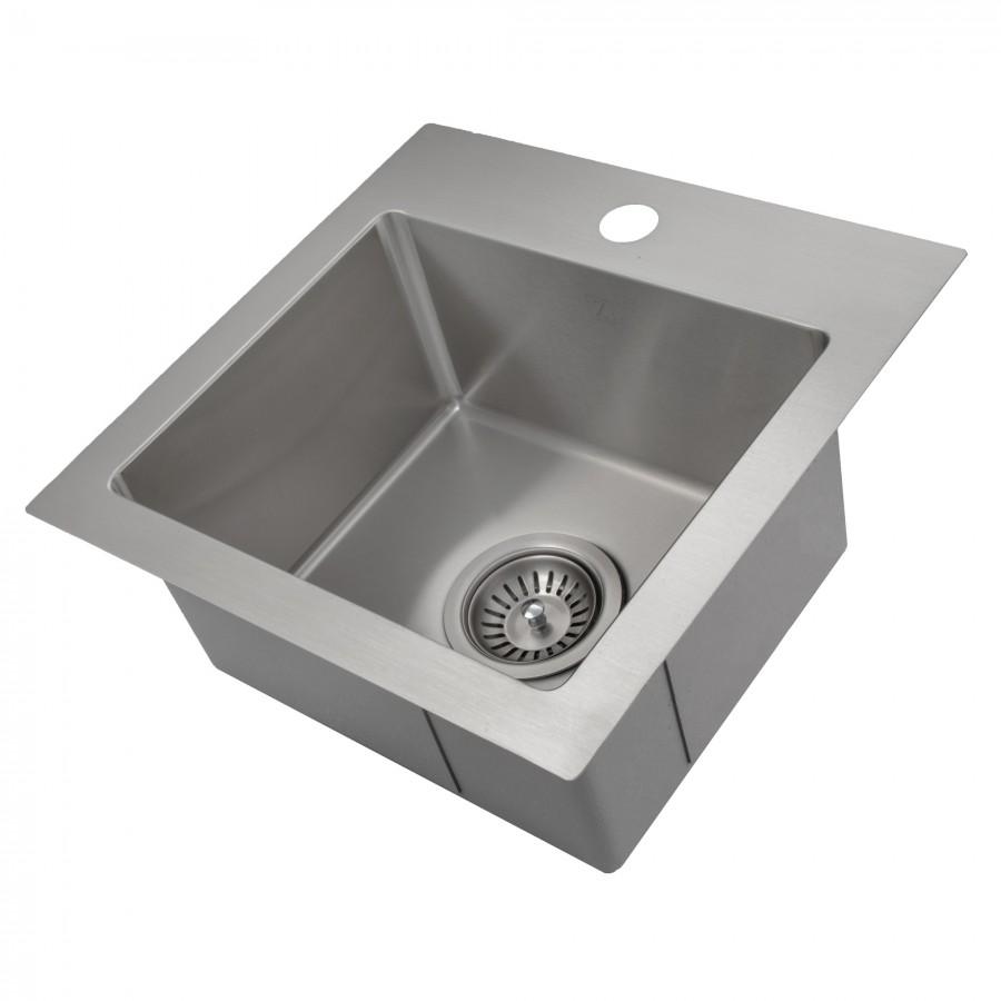 ZLINE 15" Topmount Single Bowl Bar Sink in Stainless Steel, STS-15