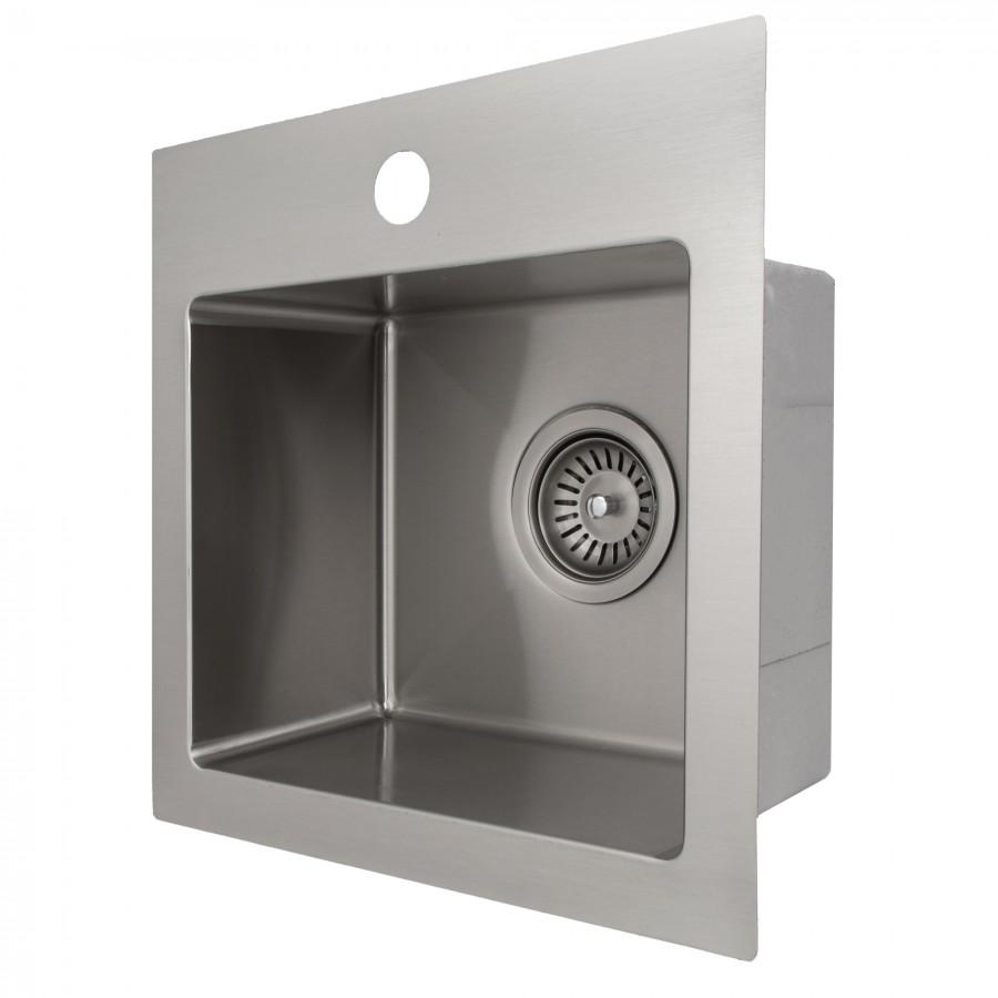 ZLINE 15" Topmount Single Bowl Bar Sink in Stainless Steel, STS-15