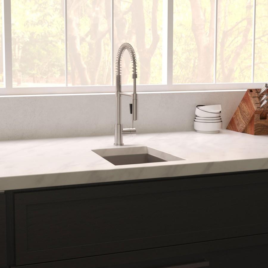 ZLINE 15" Undermount Single Bowl Bar Sink DuraSnow Stainless Steel, SUS-15S