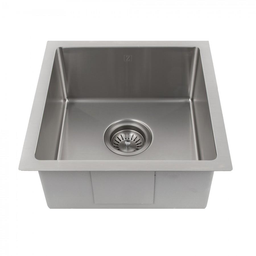 ZLINE 15" Undermount Single Bowl Bar Sink in Stainless Steel, SUS-15