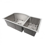 ZLINE 33" Undermount Double Bowl Sink in Stainless Steel, SC70D-33