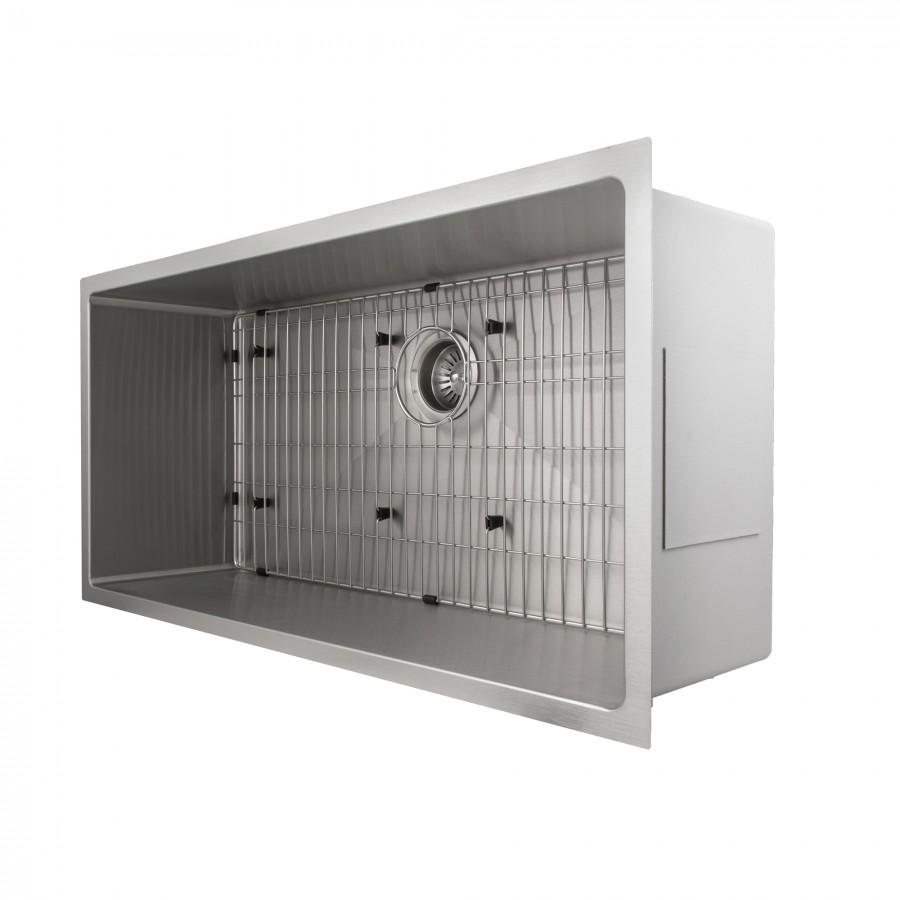 ZLINE 33" Undermount Single Bowl Sink in Stainless Steel, SRS-33