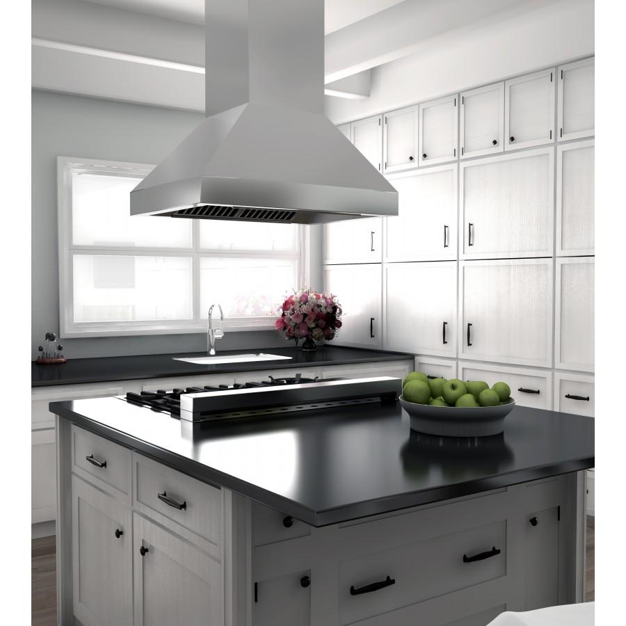 ZLINE 36" Outdoor/Indoor Island Stainless Range Hood, 597i-304-36