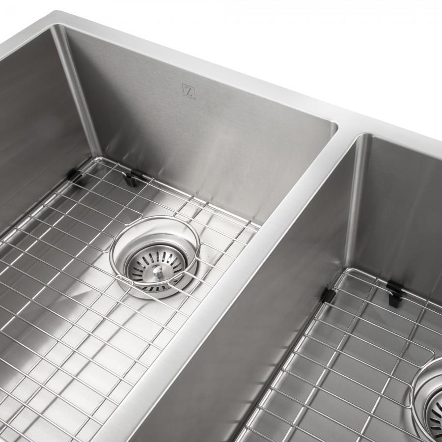 ZLINE 36" Undermount Double Bowl Sink in Stainless Steel, SR50D-36