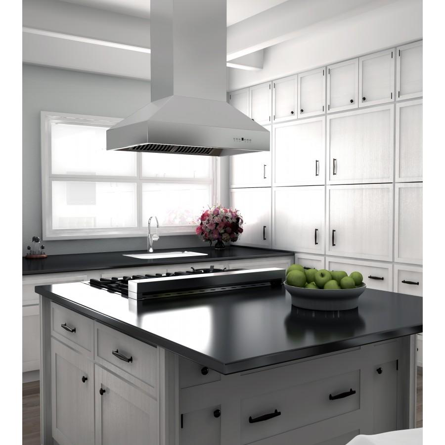 ZLINE 42" Outdoor Stainless Island Range Hood, 697i-304-42