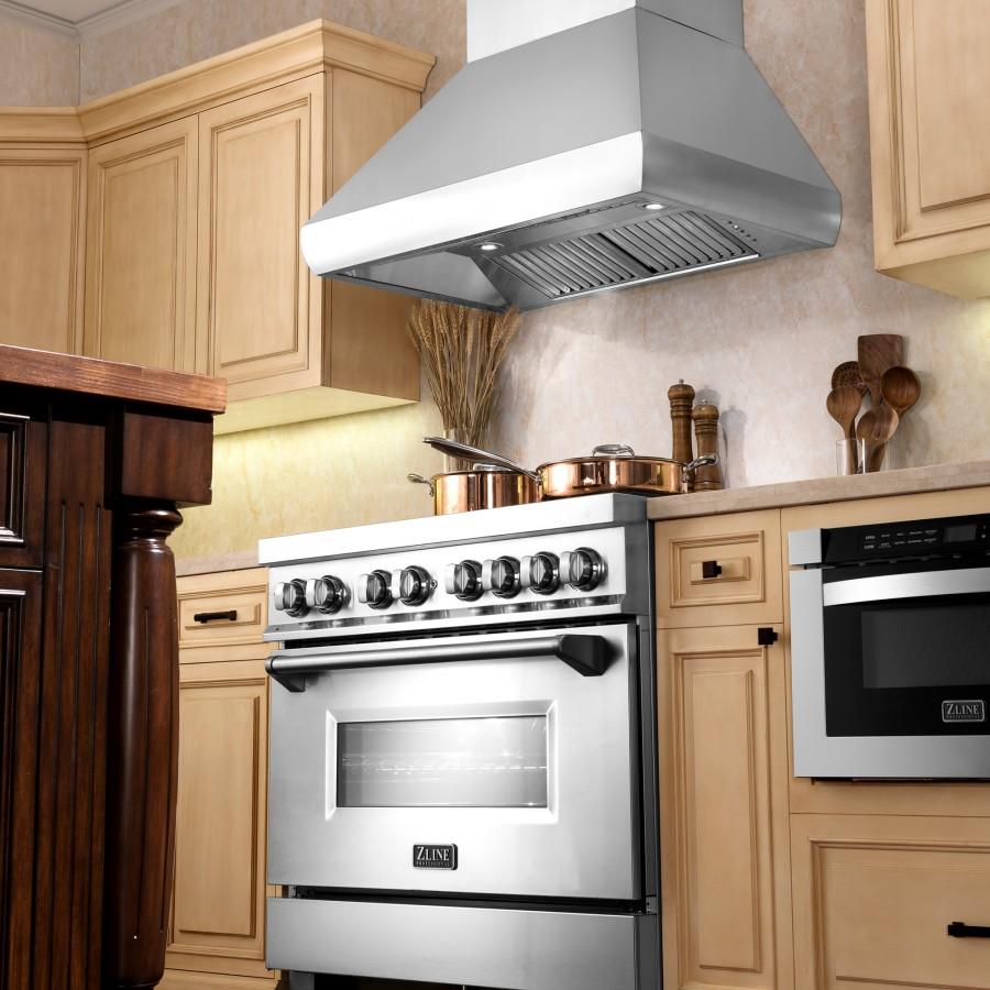 ZLINE 30" Outdoor Stainless Steel Wall Range Hood, 687-304-30