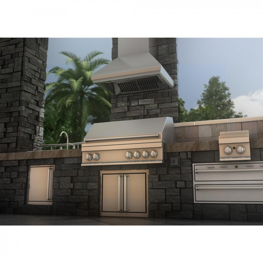 ZLINE 30" Outdoor Stainless Steel Wall Range Hood, 687-304-30